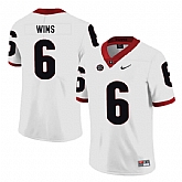 Georgia Bulldogs 6 Javon Wims White Nike College Football Jersey Dzhi,baseball caps,new era cap wholesale,wholesale hats